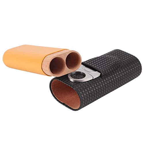 Für COHIBA Classic Leather Travel 2 Tube Zigarrenetui Humidorhalter für Man Hot