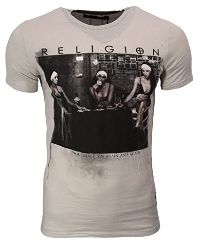 Religion Herren T-Shirt Strip Poker (Quicksilver, XXL)
