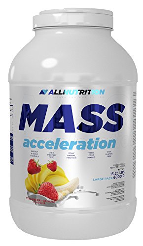 ALLNUTRITION Mass Acceleration Protein-Kohlenhydrat-Komplex Training Bodybuilding (6000g Vanilla - Vanille)