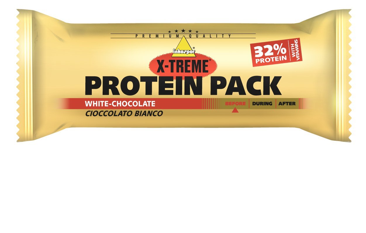 Inkospor X-Treme Protein Pack Riegel, White Chocolate, 24 x 35g