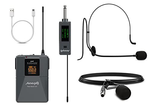 Audibax Missouri Free Head UHF Drahtloses Mikrofon