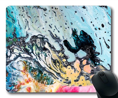 (Precision Lock Edge Mouse Pad) Abstract Structure Background Wax Hot Wax Art Gaming Mouse Pad Mouse Mat for Mac or Computer
