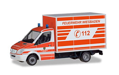 Herpa 094511 Mercedes-Benz Sprinter Koffer Feuerwehr Wiesbaden, Mehrfarbig