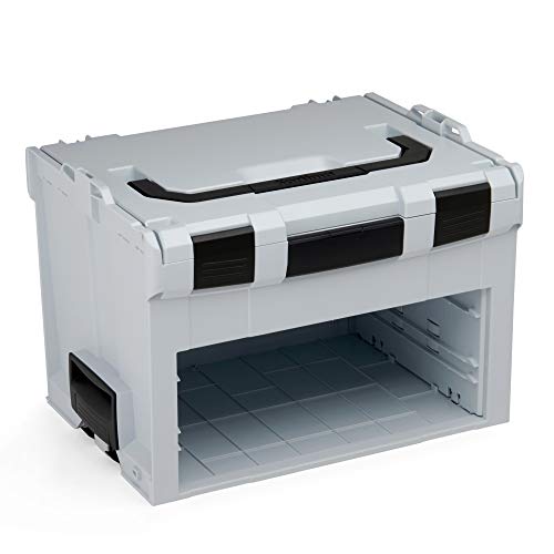 Bosch Sortimo LS-BOXX 306 in grau | Werkzeugkoffer Kunststoff leer| Werkzeugkoffer Bosch Professional | Idealer Werkzeugkasten leer
