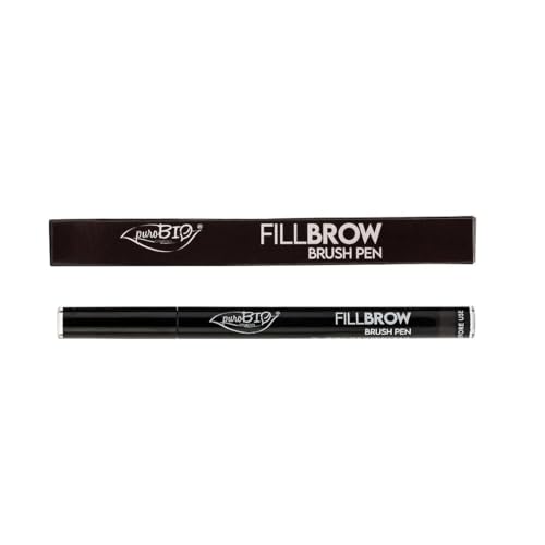 Puro Bio - Fillbrow Brush Pen - 04 Schwarz - 0,7 ml