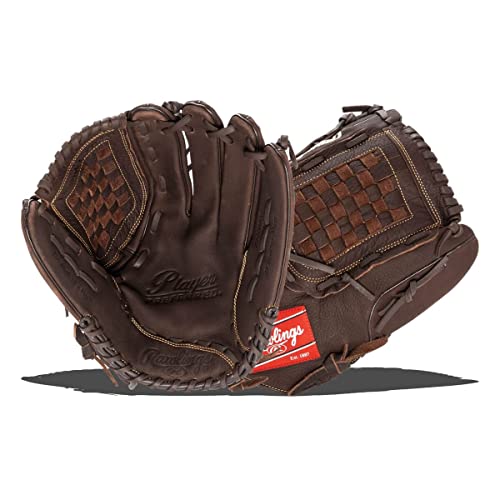 Rawlings Player Preferred Baseball Glove, Regular, Slow Pitch Pattern, Basket-Web with Support Strap, Custom Fit, 14 Inch