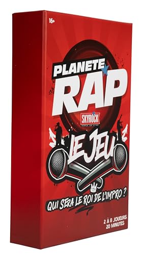 TOPI GAMES - Planet Rap - Brettspiel - Musikthema - Improvisationsspiel - Kinderspiel - Ab 16 Jahren - 2 bis 8 Spieler - PLR-120001