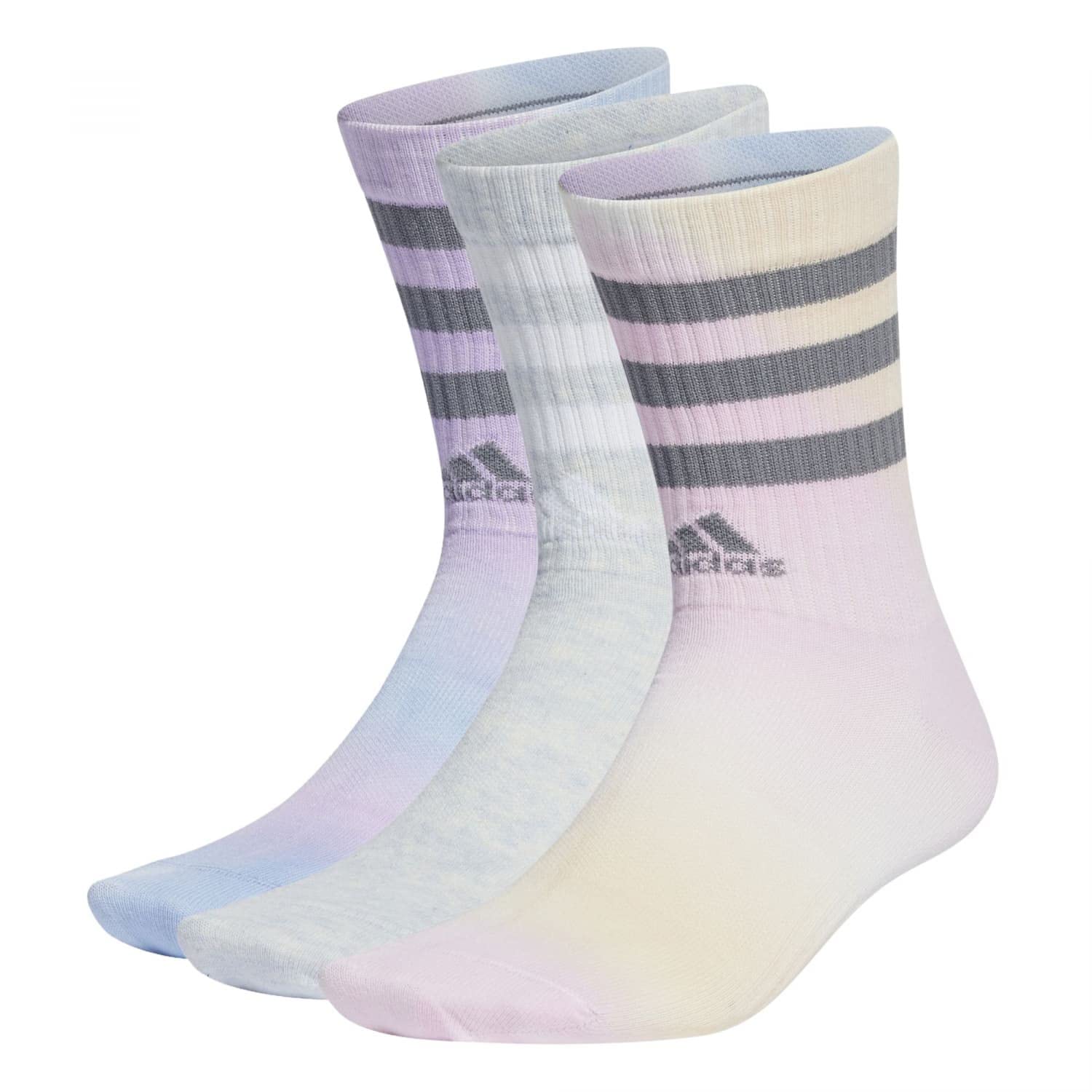 Adidas, 3S C Crw Dye 3P, Socken, Weiß/Weiß/Haloblau, Xxl, Unisex-Adult