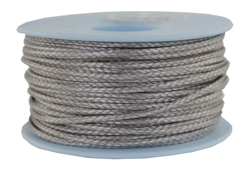 Gepotex Dyneema Flechtschnur Seil Dyneemaseil Flechtleine aus Dyneema - Durchmesser 2mm - 30 Meter Fb. grau