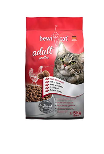 bewi cat Adult Poultry [5 kg] Katzenfutter | Für ausgewachsene Katzen ab dem 1. Jahr | reich an Geflügel | für kastrierte Katzen geeignet
