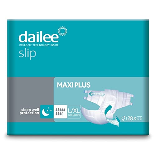 Dailee Slip, saugfähig, für Erwachsene, für Senioren, Herren und Damen, Pants Post Parto – 28 Stück – Absorption Maxi Plus 8,5 Tropfen (L/XL)