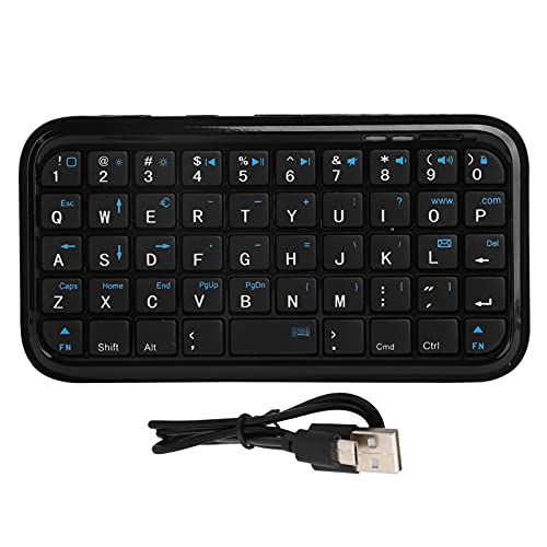 Bluetooth-Tastatur, Tragbare Wiederaufladbare Lithium-Batterie-Bluetooth-Tastatur für IPhone4 / IOS Tablet 1/2 / AIR/Android, Mini-Bluetooth-Tastatur mit 10 M / 32,8 Fuß Signalübertragungsabstand