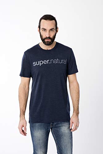 SuperNatural - Graphic Tee Go Camping Print - T-Shirt Gr M grau