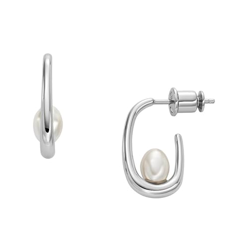Skagen Creolen-Ohrringe für Damen Kunstperle, SKJ1797040