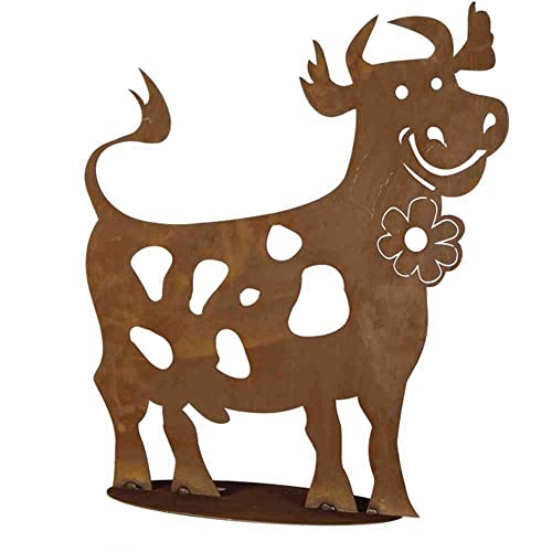 Siena Garden Lustige Kuh Metall mit Edelrost 60 cm