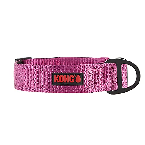 KONG Max HD Hundehalsband, ultra-strapazierfähig, gepolstert, Neopren, Größe M, Rosa