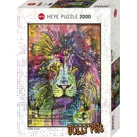 Heye HY29894 Lion´s Heart, Dean Russo Puzzle, White