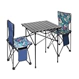 LZHIF Campingtische Outdoor-Klapptisch Und Stuhl-Set, Picknicktisch Und Stuhl, Tragbares Camping-Picknicktisch Und Stuhl-Set Campingtisch (Color : A, Size : I)