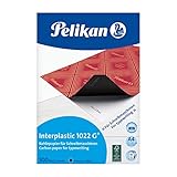 Pelikan 404400 Kohlepapier interplastic 1022G, schwarz, A4, 100 Blatt