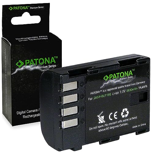 PATONA Premium Ersatz-Akku DMW-BLF19E Kompatibel mit Panasonic Lumix DC-G9, DC-GH5, DMC-GH4, DMC-GH3