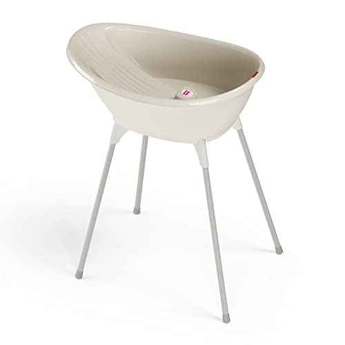 OKBABY Bella Kit mit Halterung, gemütliche Badewanne für Neugeborene und Babys von 0-12 Monate - Weiss, 39251600