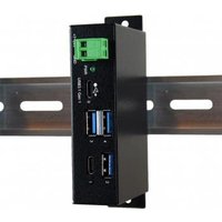 Exsys EX-1195HMS - Hub - 3 x USB 3,1 Gen 1 + 1 x USB-C - an DIN-Schiene montierbar - Gleichstrom (EX-1195HMS)