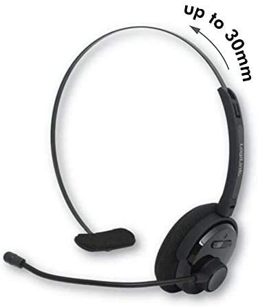TronicXL Bluetooth Headset Mono mit Kopfbügel für Smartphone Kopfhörer + Mikrofon kompatibel mit Samsung Galaxy S10 Xcover Pro Edge S8 S8+ Duos S9 S9+ S10 S10+ S20+ S20 Ultra Handys