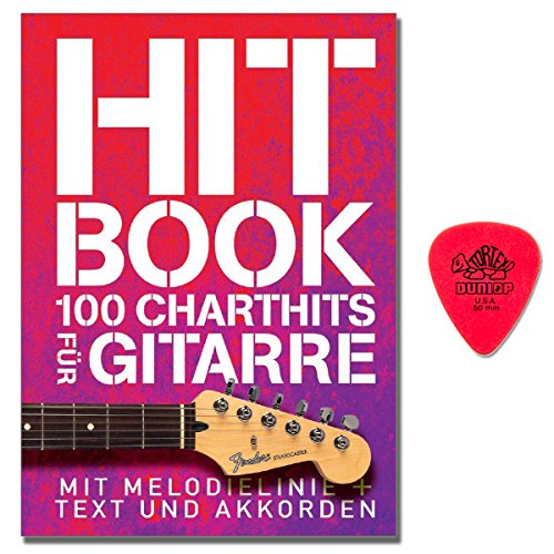 Hit Book - 100 Charthits für Gitarre - Songbook mit Melodielinie und Akkorden, dazu als Text mit Akkorden