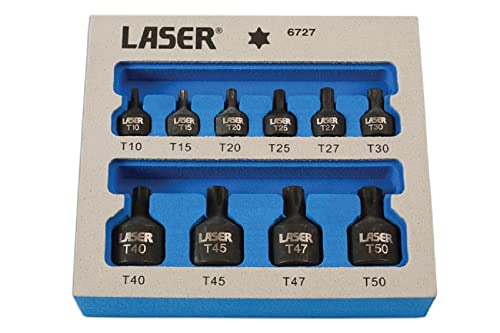 Laser 6727 Low Profile Star Bit Set - Silber (10)