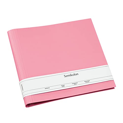 Semikolon (364043) Fotomappe 23 Ring flamingo (pink) -Mit Efalinbezug - Basis für Foto-Album oder Fotobuch mit Ringheftung - Format: 35 × 32 cm
