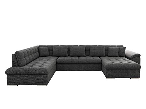 Mirjan24 Eckcouch Ecksofa Niko! U-Sofa Große Farbauswahl Design Sofa Couch mit Schlaffunktion! Wohnlandschaft (Ecksofa Rechts, Majorka 03)
