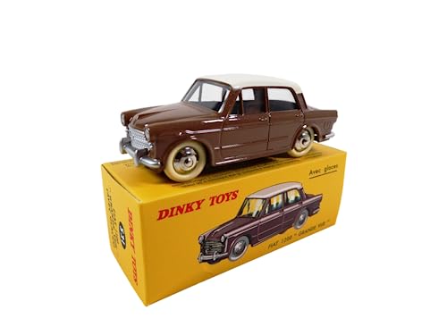 OPO 10 - Miniaturauto Atlas DeAgostini Dinky Toys FIAT 1200 Grande Vue, rot mit weißem Dach, mit Fenstern – 531 – DT009
