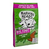 Barking Heads Hundefutter Trocken Getreidefrei, für große Rassen - Legendäres Lamm - 100% Natürlich, Grasgefüttertes Lamm, 12kg