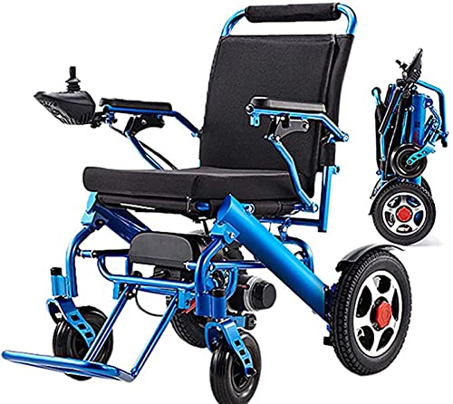 Leichter zusammenklappbarer elektrischer Rollstuhl，Aluminiumlegierung in Luftfahrtqualität Reise-Doppelmotoren Elektrorollstuhl Motorisierter Roller，23Kg/50L