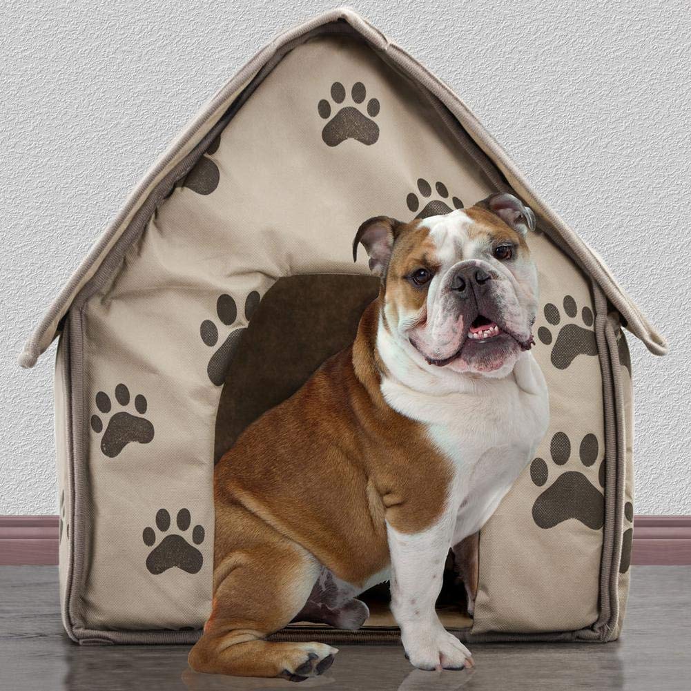 dizi248 Sofa Hund Katze Hundehütte Haus Haus Bett Bett Indoor Plüsch Warm Kissen faltbar tragbar