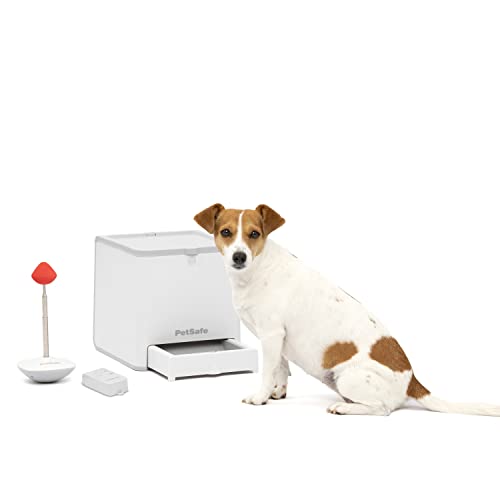 PetSafe Teach & Treat Ferngesteuerter Belohnungstrainer für Hunde, Training und positive Bestätigung, 4 D-Batterien nötig, Weiß