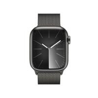 Apple Watch Series 9 (GPS + Cellular) 41mm Edelstahlgehäuse grau, Milanese Lo...