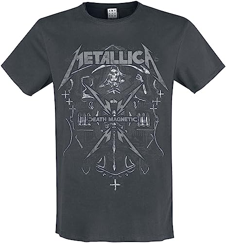 Metallica Amplified Collection - Death Magnatic Männer T-Shirt Charcoal M