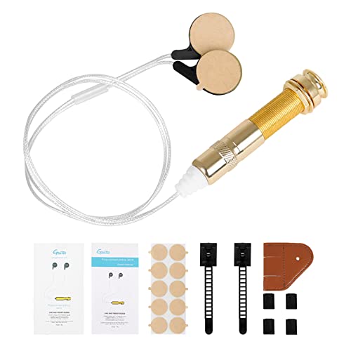 2-in-1 Selbstklebender Passiver Piezo Akustik Tonabnehmer Zwei Ausgewogene Passive Piezo Tonabnehmer Für Akustikgitarre Piezo Tonabnehmer Wandler