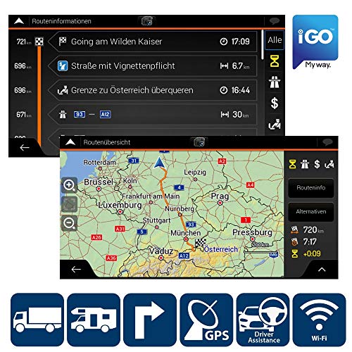 Blaupunkt Navigationssoftware iGO Primo Camping/Truck - Hamburg/Rome 990