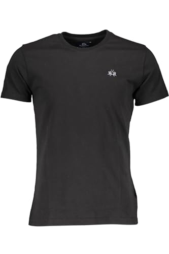 La Martina Herren Serge T-Shirt, Schwarz, XL