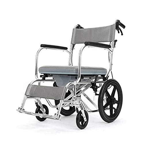 Rollstuhl Leichter Rollstuhl Manueller Rollstuhl aus Aluminium, faltbarer Rollstuhl, tragbar für ältere Senioren und behinderte Benutzer, Mobilitätshilfen Selbstfahrende Rollstühle