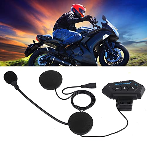 Helm BT Headset, Qiilu 1 Paar Motorradhelm BT Headset Kopfhörer Lautsprecher unterstützen Freisprechen
