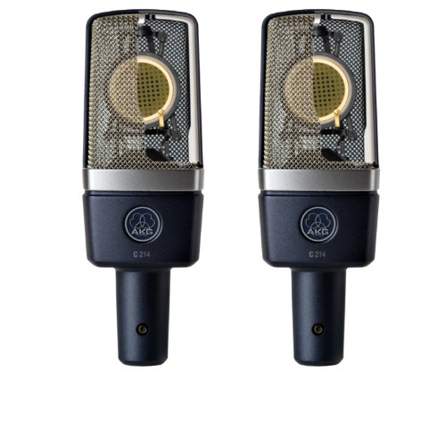 AKG Pro Audio C214 Professionelles Kondensatormikrofon mit großer Membran, passendes Paar