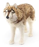 Uni-Toys - Wolf, stehend - 94 cm (Länge) - Plüsch-Wolf, Lupus - Plüschtier, Kuscheltier