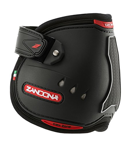 Zandonà Carbon Air Equip Lifter Fetlock Gamasche-Schutz des Pferdes, Uni, Carbon Air Equi Lifter Fetlock, schwarz