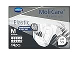 MoliCare Premium Elastic 10 Tropfen Größe M Karton (4 x 14 Stk.) Karton | Inkontinenz Windeln | Inkontinenz Slip | Inkontinenzhose (M)