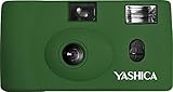 Yashica MF-1 dunkel grün Snapshot 35 mm Kleinbild Kamera-Set (mit eingelegtem Film + Batterie )