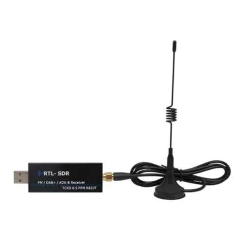 MANDDLAB Digitaler SDR-Empfänger mit breitem Frequenzbereich, USB-Schnittstellen, Funkempfänger, Software 100 kHz - 1,7 GHz