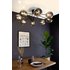 Wandleuchte Neptun, moderne Wandlampe aus Glas in Schwarz für Wohnzimmer & Esszimmer (2 flammig, G9 max.28Watt),Wandstrahler,Glasleuchte,Wohnzimmerlampe